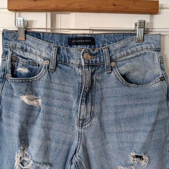 Aeropostale Distressed Mom Jeans Size 4 - Picture 2 of 5
